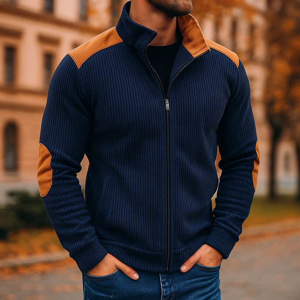 Velvet Jacket for Men- Stylish Outerwear for Any Occasion Navy Blue