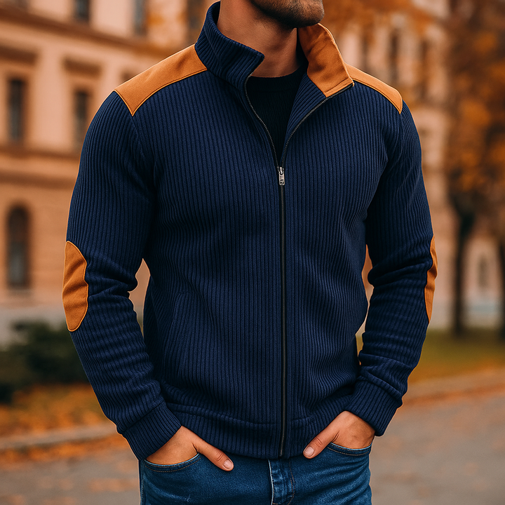 Velvet Jacket for Men- Stylish Outerwear for Any Occasion Navy Blue