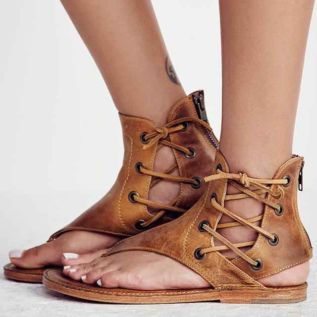 Vintage Bohemian Sandals Yellow