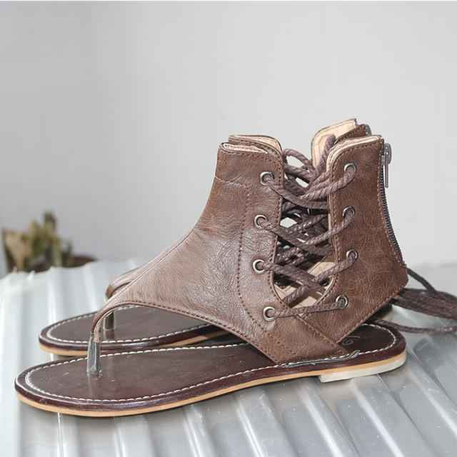 Vintage Bohemian Sandals Brown