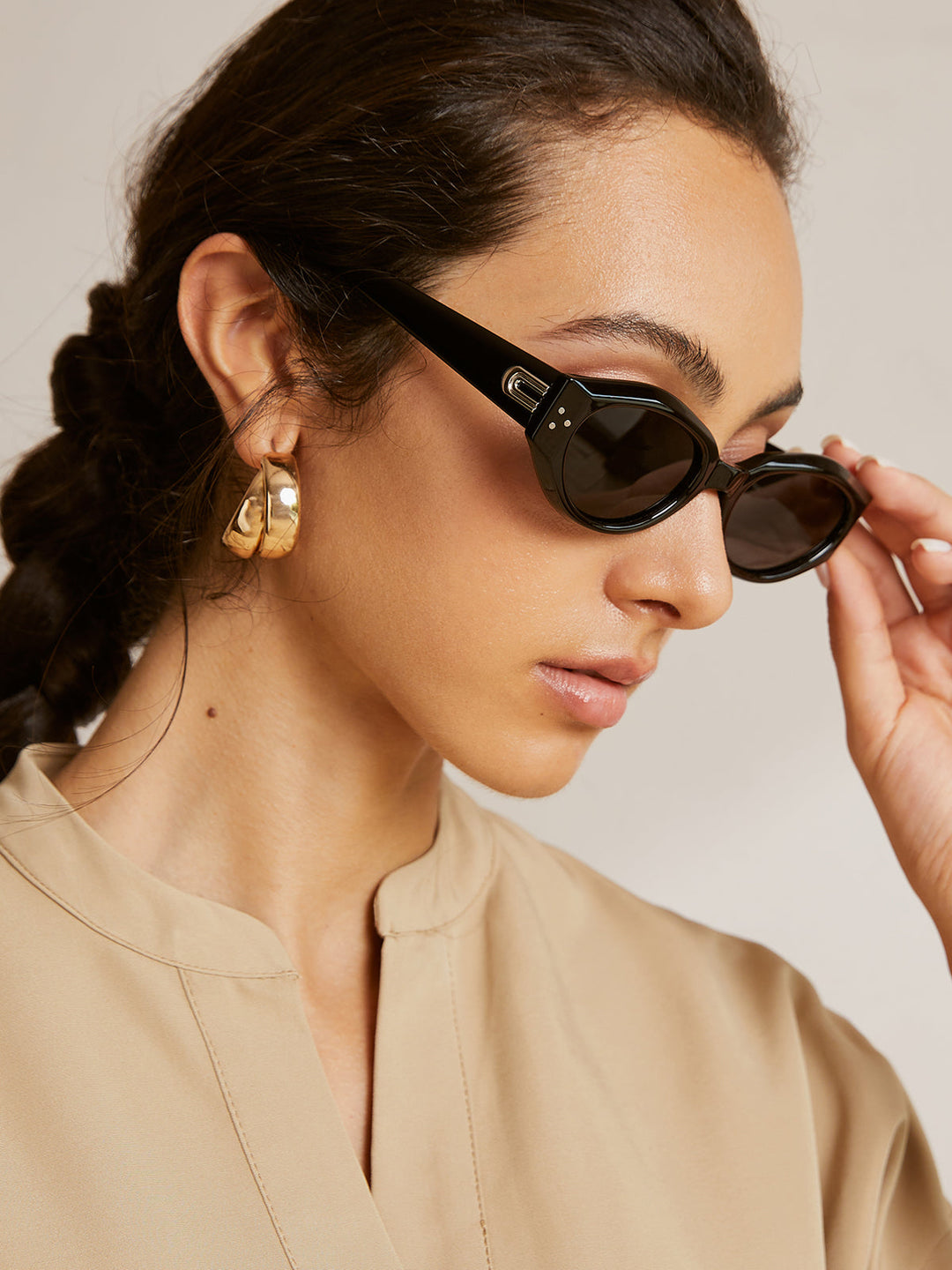 Vintage Cat Eye Sunglasses | Women's UV400 Fashion Eyewear Black One Size