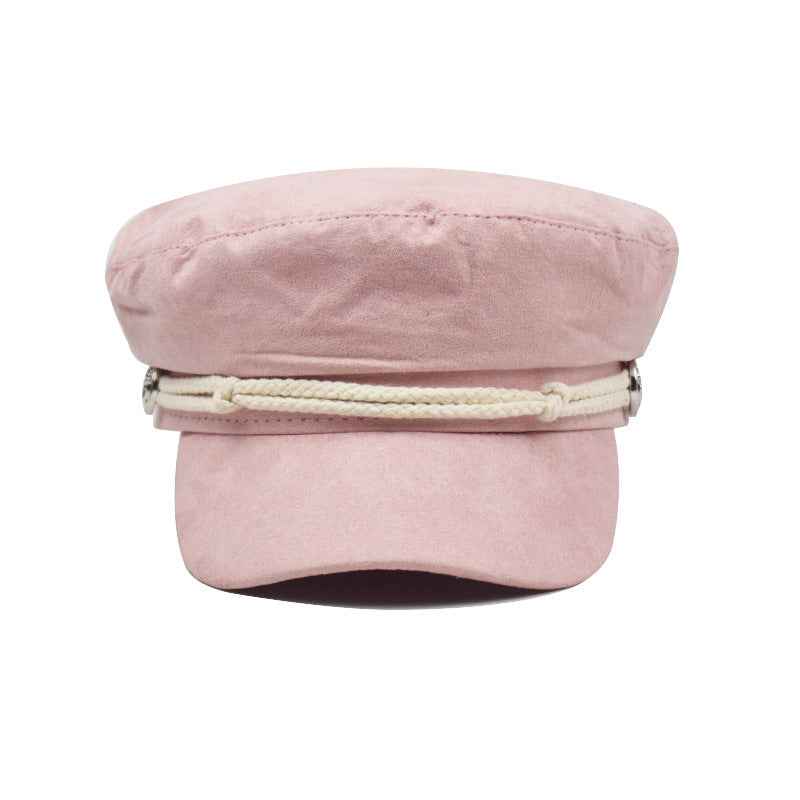Vintage Deerskin Velvet Octagonal Hats - Luxurious Style for Every Occasion