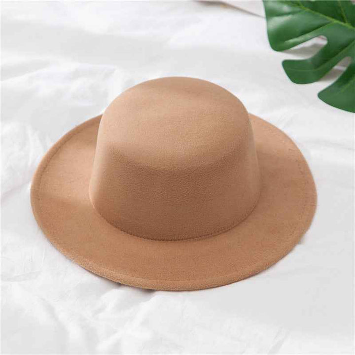 Vintage Gentleman British Style Woolen Hats For Men And Women Camel adjustable