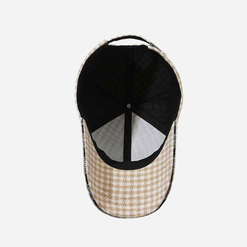 Vintage Houndstooth Cap