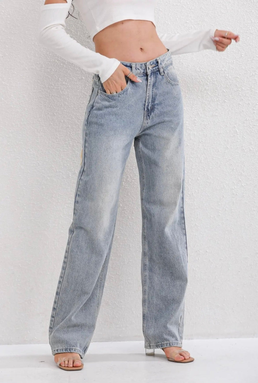 Burgina | Women's Vintage Ripped Jeans with Unique Patchwork Design