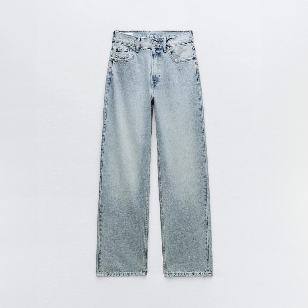 Burgina | Women's Vintage Ripped Jeans with Unique Patchwork Design