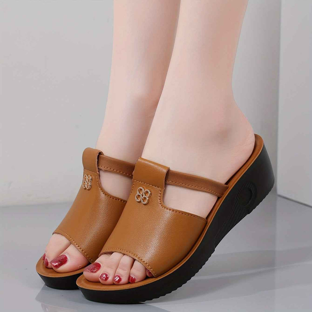 Cosette | Comfortable Women's Orthopedic Sandals with Cushioning Platform Brown