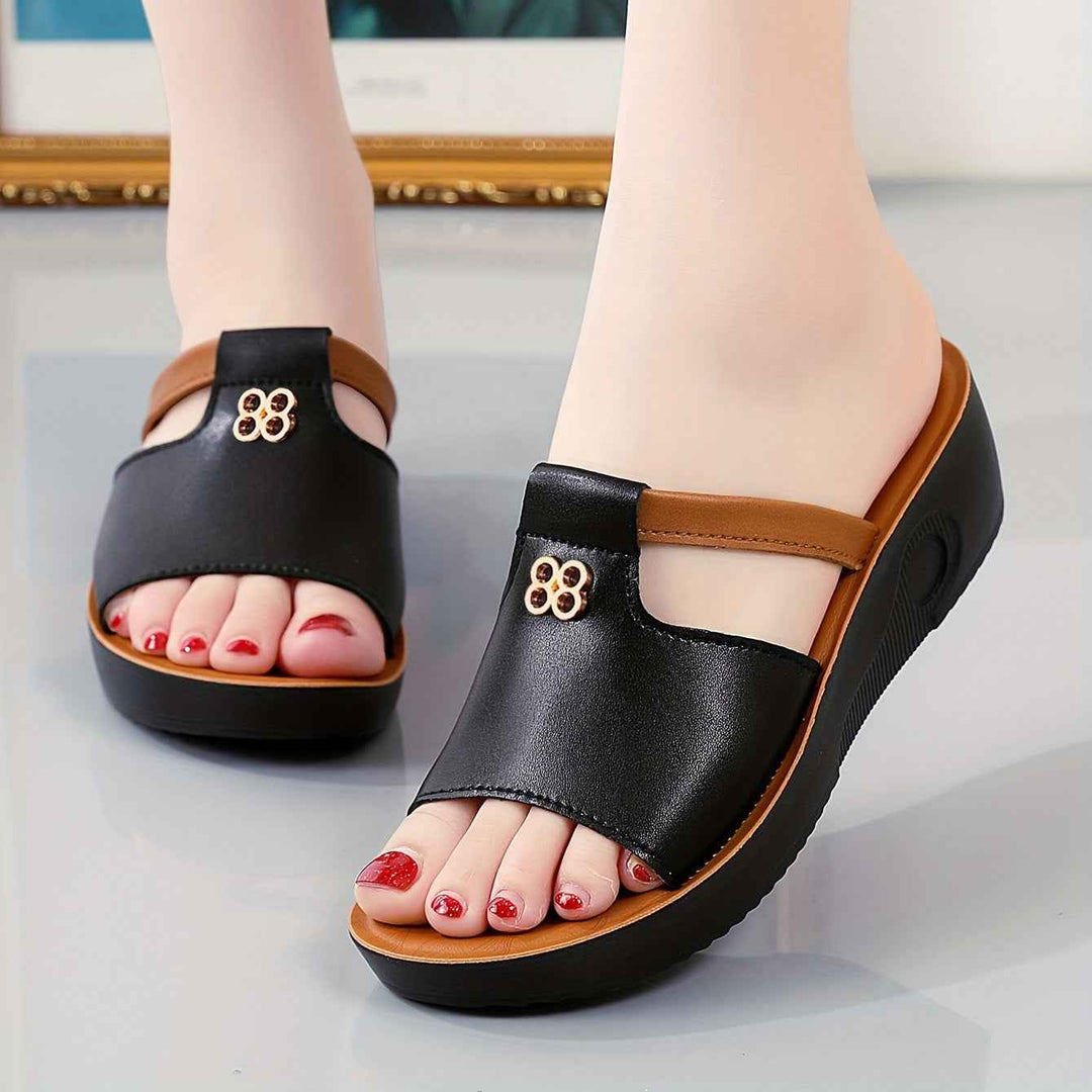 Cosette | Comfortable Women's Orthopedic Sandals with Cushioning Platform Black