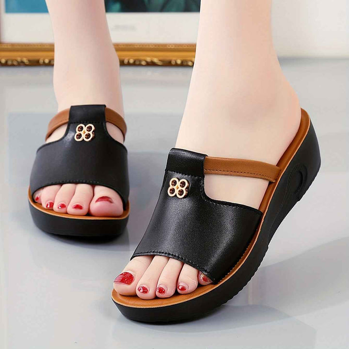 Cosette | Comfortable Women's Orthopedic Sandals with Cushioning Platform Black
