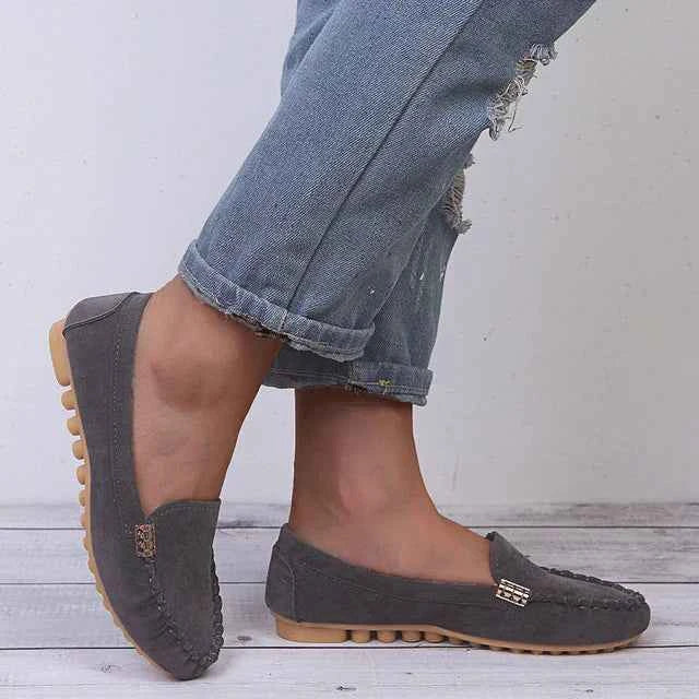 Women's Stylish Casual Slip-On Flat Loafers Gray