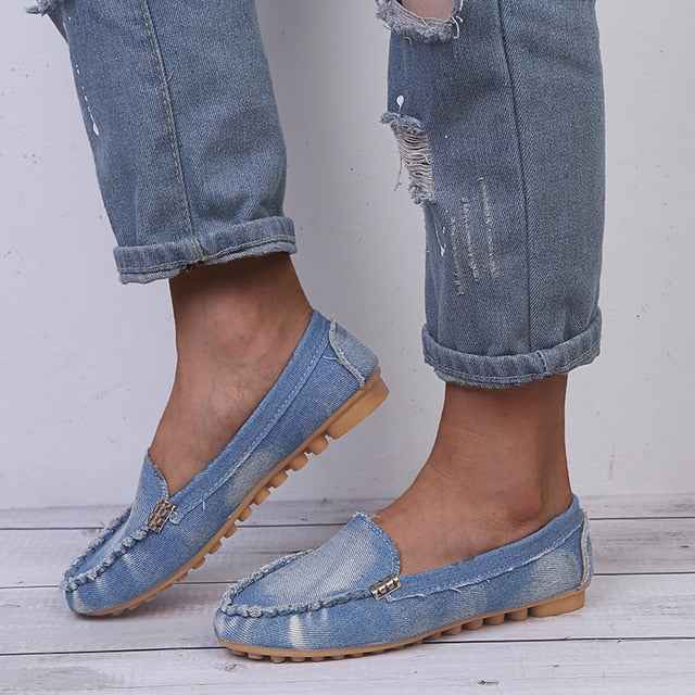 Women's Stylish Casual Slip-On Flat Loafers Blue