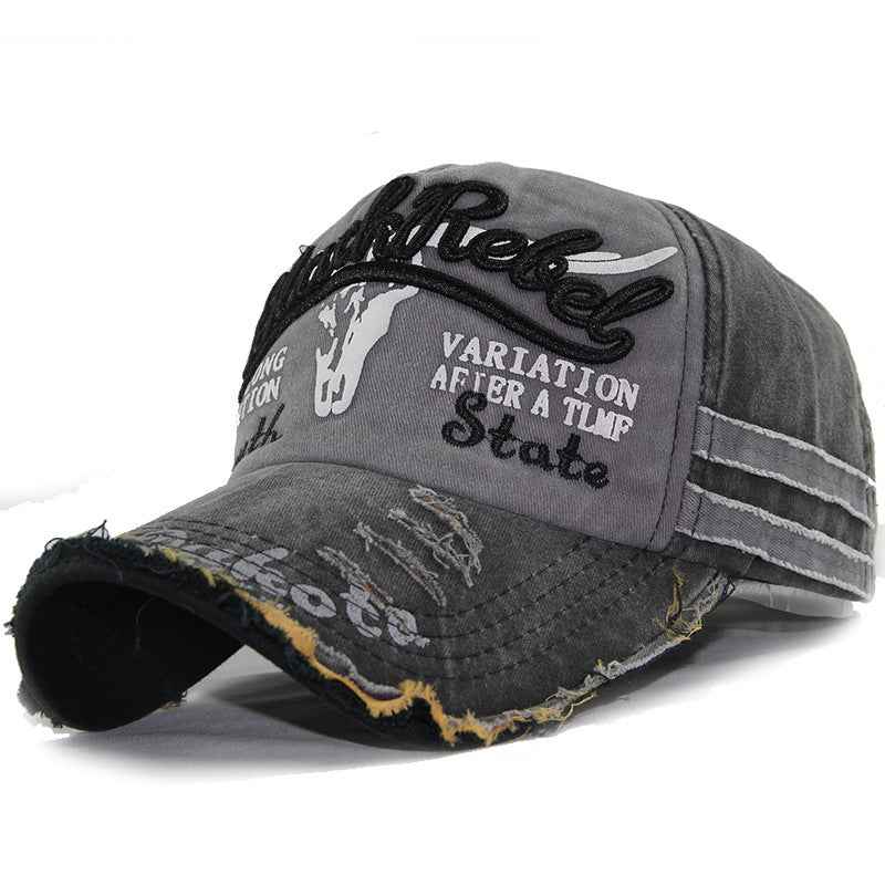 Washed Baseball Cap for Effortless Style and All-Day Comfort Black