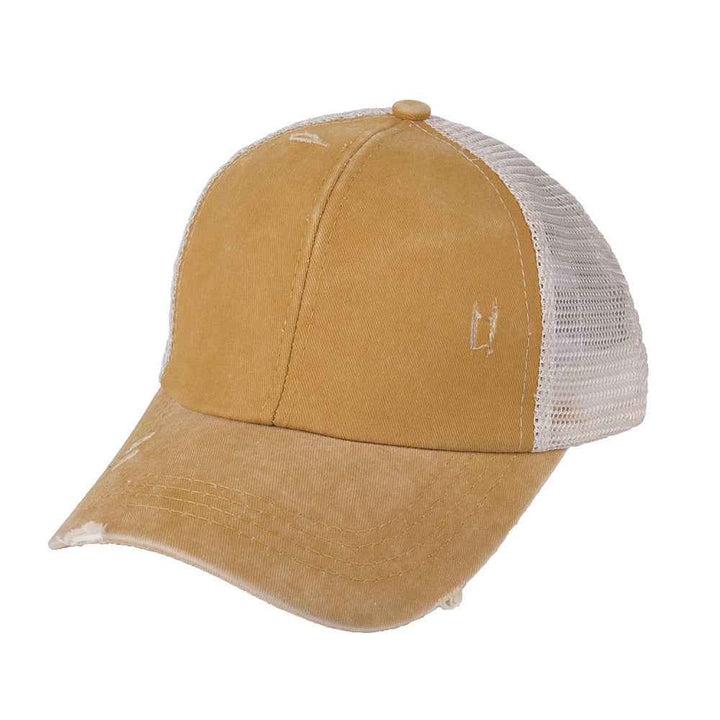Washed Light Board Cap - Perfect for Outdoor Adventures and Everyday Style Yellow