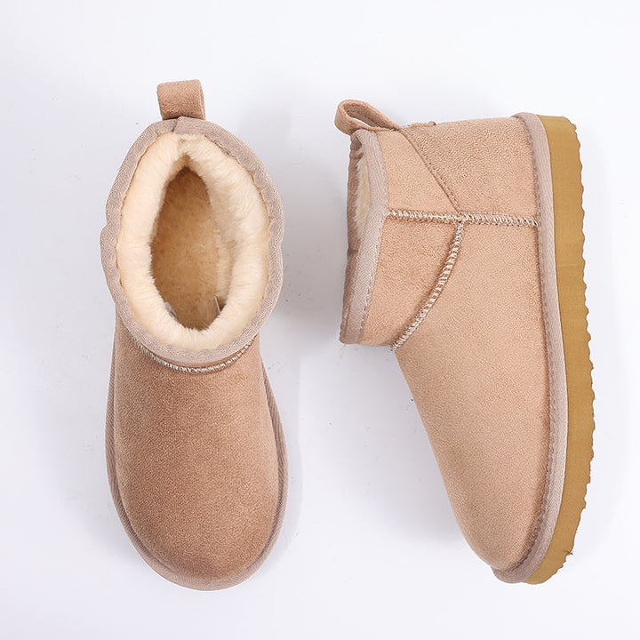 Women's Waterproof Fuzzy Winter Snow Boots for Warmth