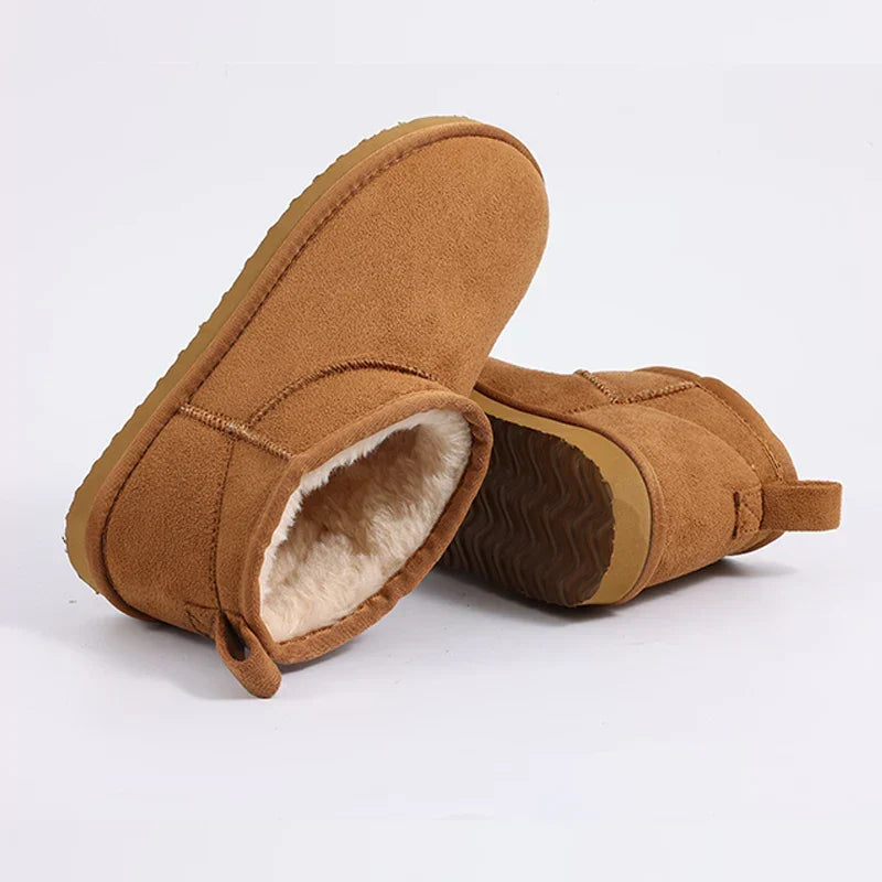 Women's Waterproof Fuzzy Winter Snow Boots for Warmth