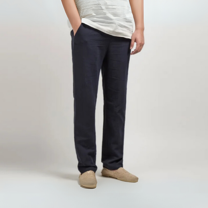 Men's Summer Loose Fit Comfort Pants Navyblue