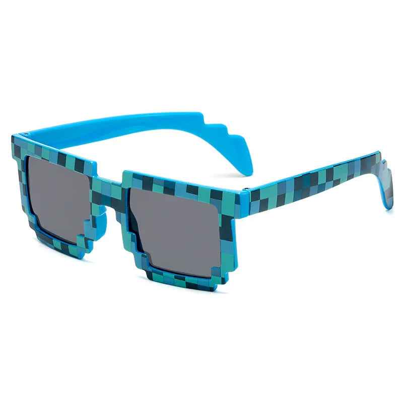 Stylish PixelBit Sunglasses for Ultimate UV Protection Blue