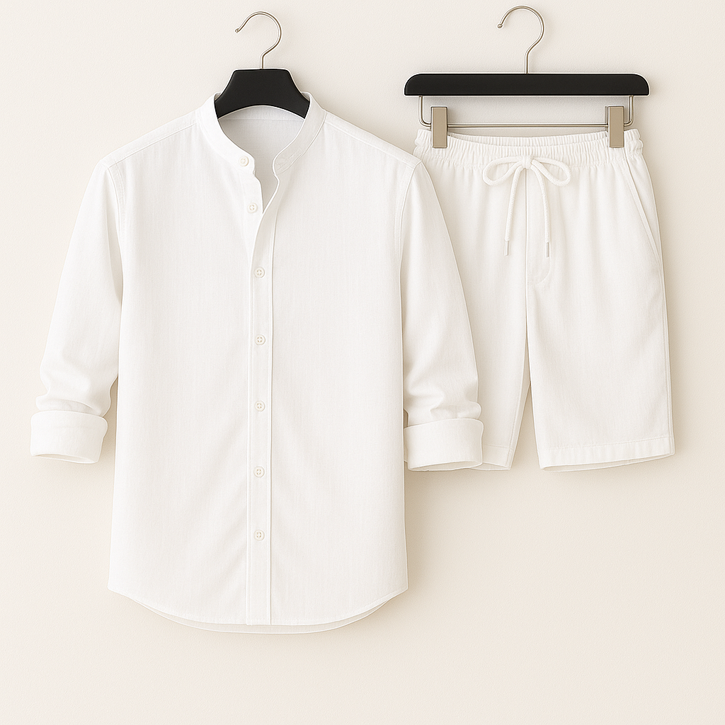 Relaxed Linen Set for Ultimate Comfort White