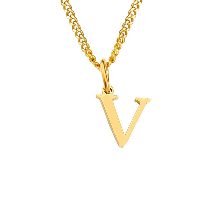 Sophia | Women's Necklace - 14k Stainless Steel, Timeless Elegance V Gold