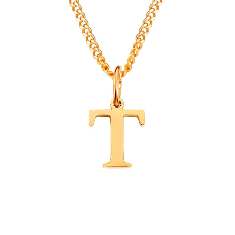 Sophia | Women's Necklace - 14k Stainless Steel, Timeless Elegance T Rose Gold