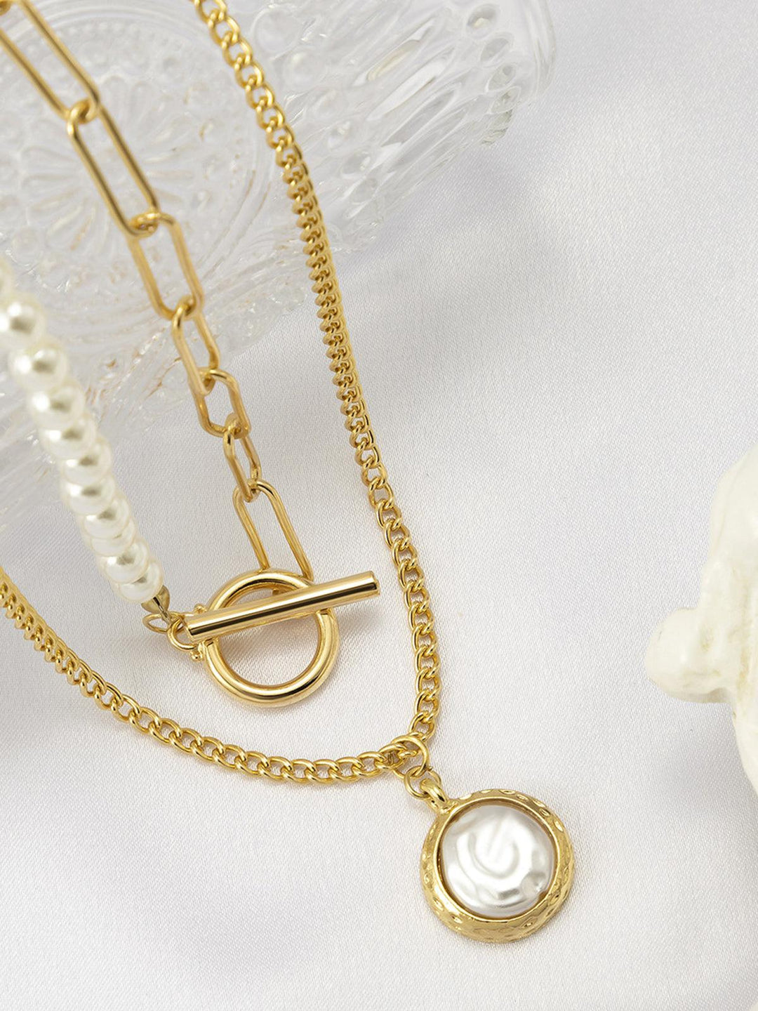 Ricci | Women's Refined Necklace - Timeless Imitation Pearls
