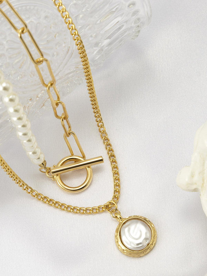 Ricci | Women's Refined Necklace - Timeless Imitation Pearls
