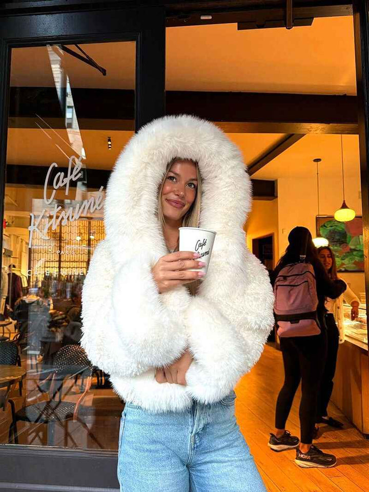 Winter Faux Fur Jacket for Women | Cozy & Warm Fluffy Outerwear