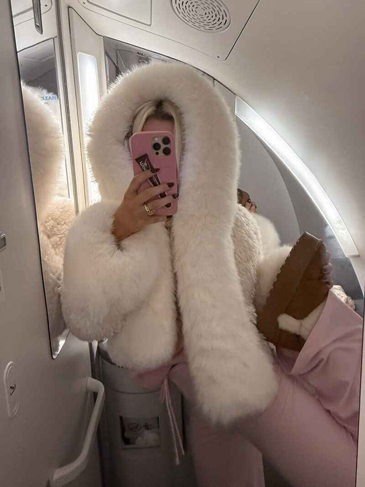 Winter Faux Fur Jacket for Women | Cozy & Warm Fluffy Outerwear