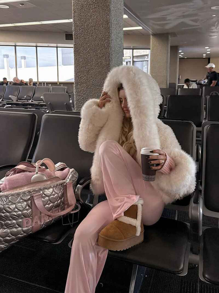 Winter Faux Fur Jacket for Women | Cozy & Warm Fluffy Outerwear