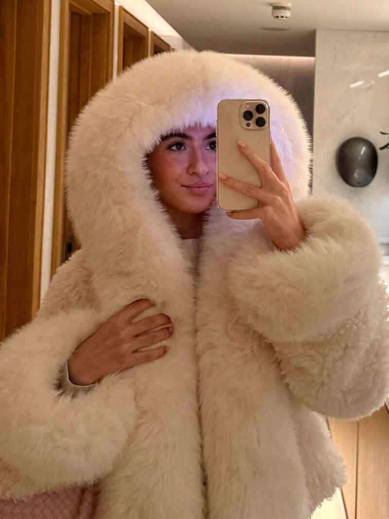 Winter Faux Fur Jacket for Women | Cozy & Warm Fluffy Outerwear White M