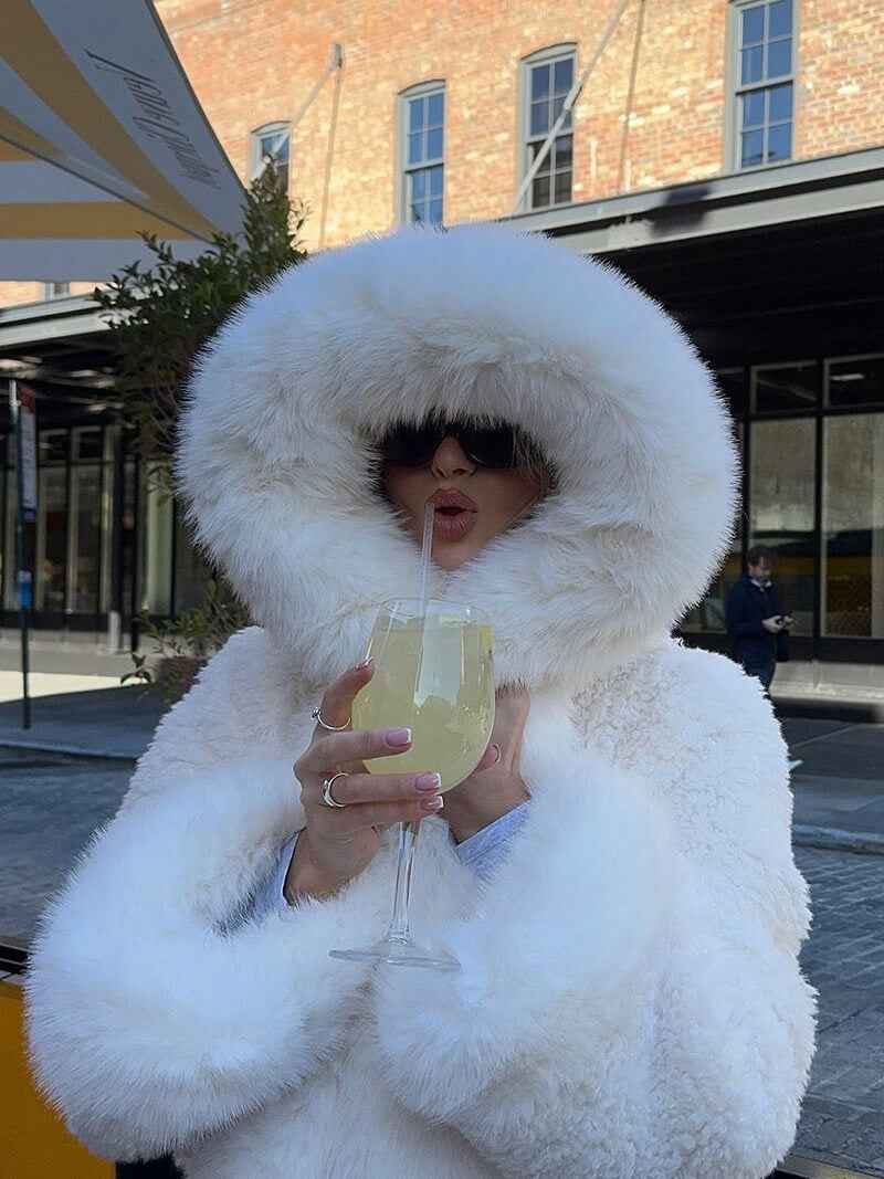 Winter Faux Fur Jacket for Women | Cozy & Warm Fluffy Outerwear