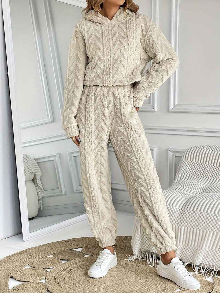 Women's Cozy Two-Piece Winter Hoodie Set