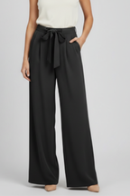 Women's Wide-Leg Drawstring Palazzo Trousers