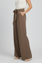 Women's Wide-Leg Drawstring Palazzo Trousers