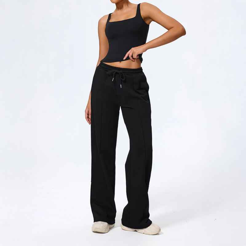 Women's Wide Leg Lounge Pants | Relaxed Fit with Drawstring Waist
