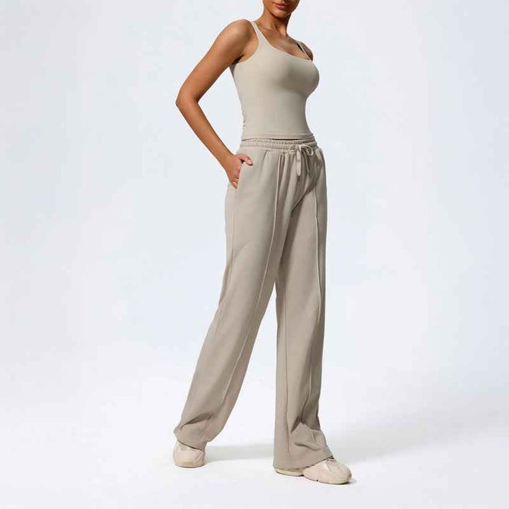 Women's Wide Leg Lounge Pants | Relaxed Fit with Drawstring Waist