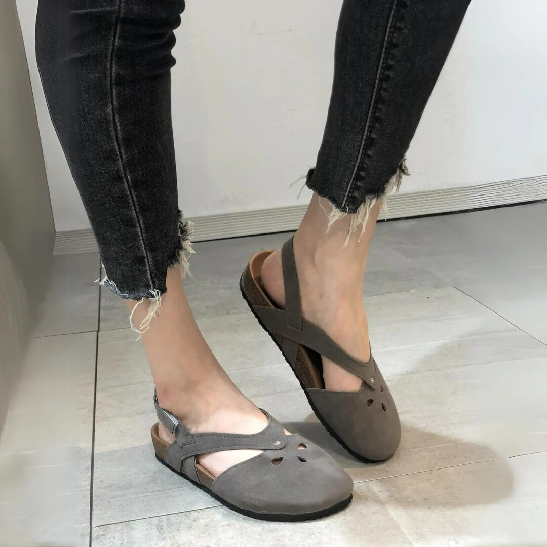 Women's Adjustable Sandals - Comfortable and Stylish Footwear Grey