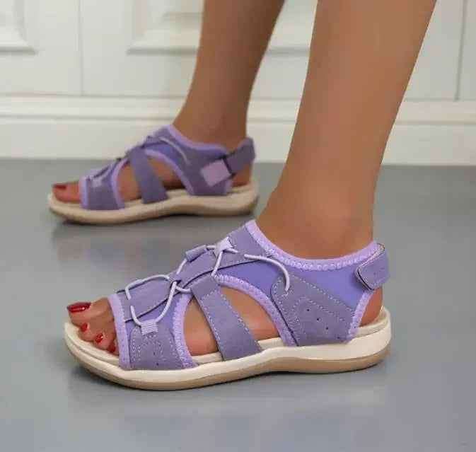 Women's Adjustable Sports Sandals with Velcro Straps and Ventilation