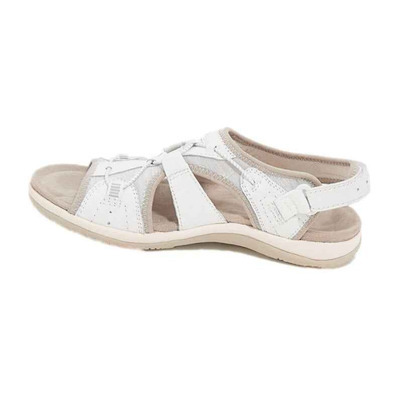 Women's Adjustable Sports Sandals with Velcro Straps and Ventilation White