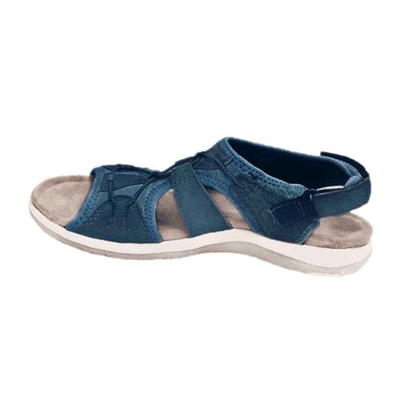 Women's Adjustable Sports Sandals with Velcro Straps and Ventilation Navy Blue
