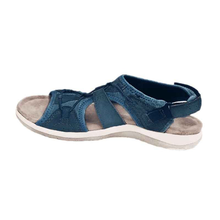 Women's Adjustable Sports Sandals with Velcro Straps and Ventilation Navy Blue