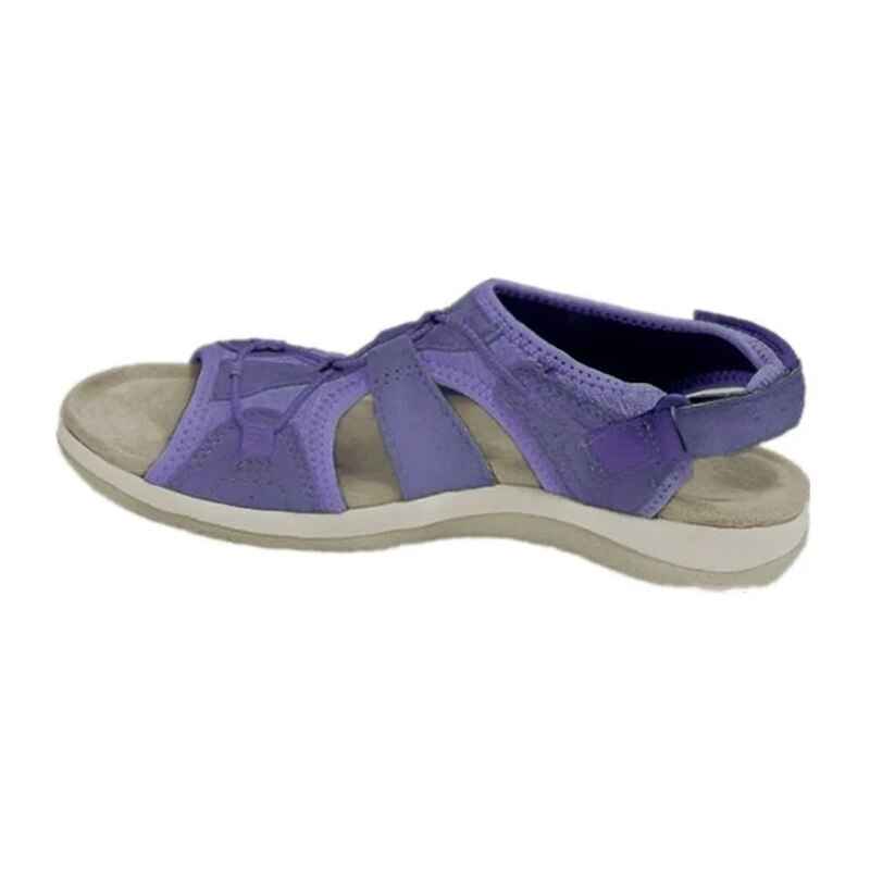 Women's Adjustable Sports Sandals with Velcro Straps and Ventilation Purple