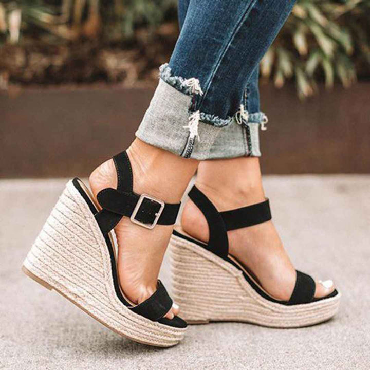 Women's All-Day Comfort Wedge Sandals with Strap