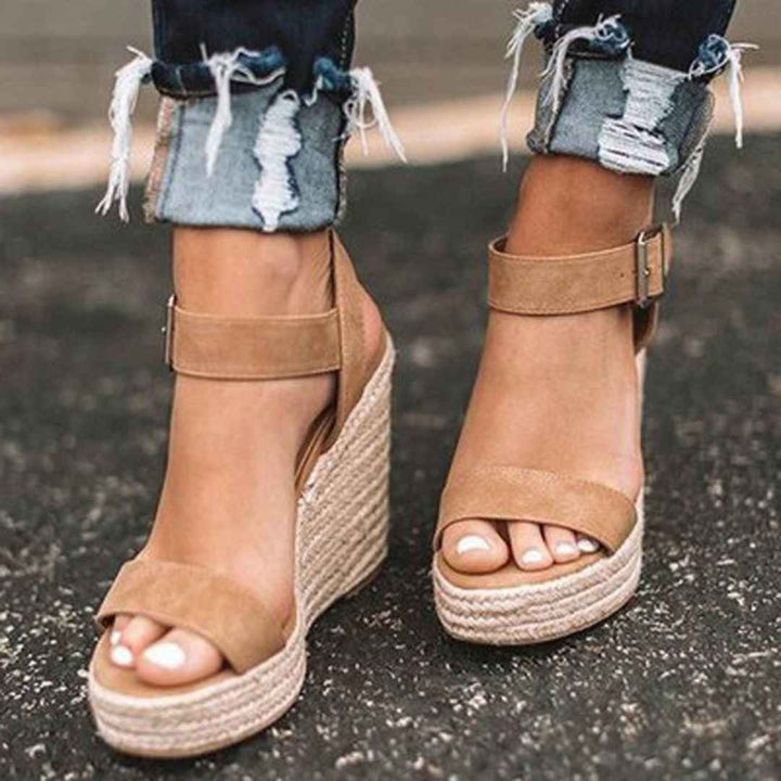 Women's All-Day Comfort Wedge Sandals with Strap