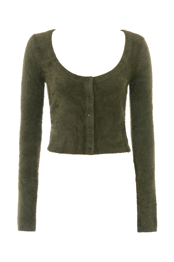 Women's Bodycon Midi Dress with Cropped Cardigan - Soft Knit Fabric