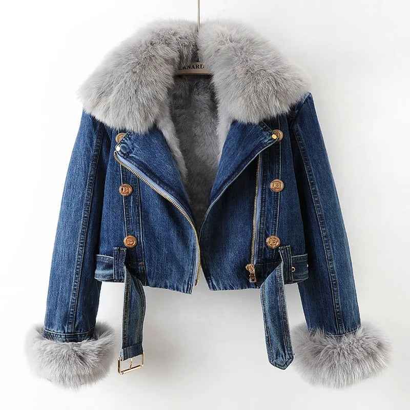 Women's Brindisi Denim Jacket - Stylish and Versatile Outerwear Navy