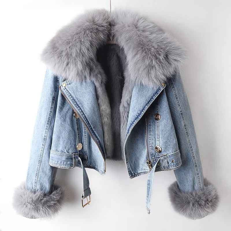 Women's Brindisi Denim Jacket - Stylish and Versatile Outerwear Sky Blue