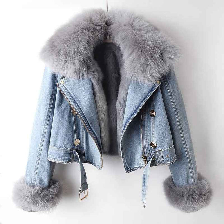 Women's Brindisi Denim Jacket - Stylish and Versatile Outerwear Sky Blue