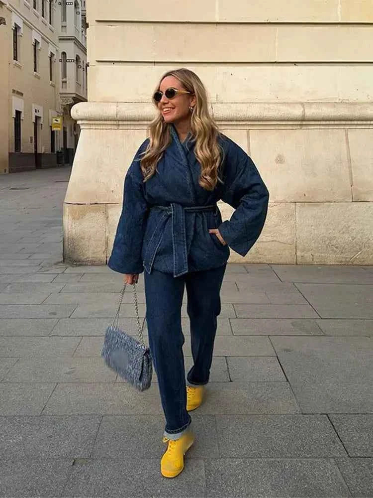 Women's Buckle Denim Jacket