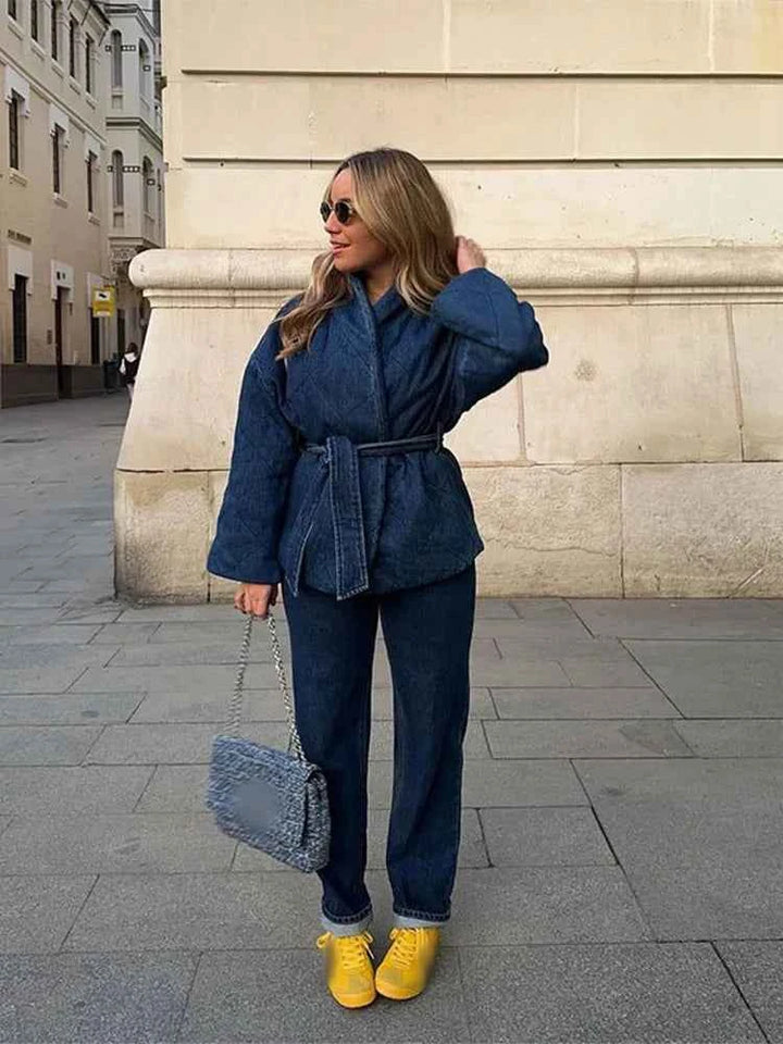 Women's Buckle Denim Jacket
